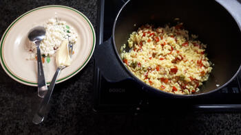 Eenvoudige risotto met mosselen 4