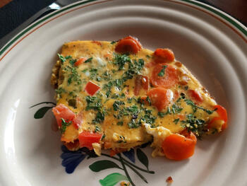 Omelet met wortelen en bleekselder 6