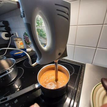 Pasta met saus van kikkererwten, tomaat en paprika 7