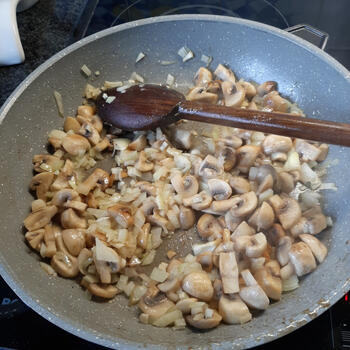 Stroganoffsaus met kipschnitzel en witloofsla 2